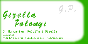 gizella polonyi business card